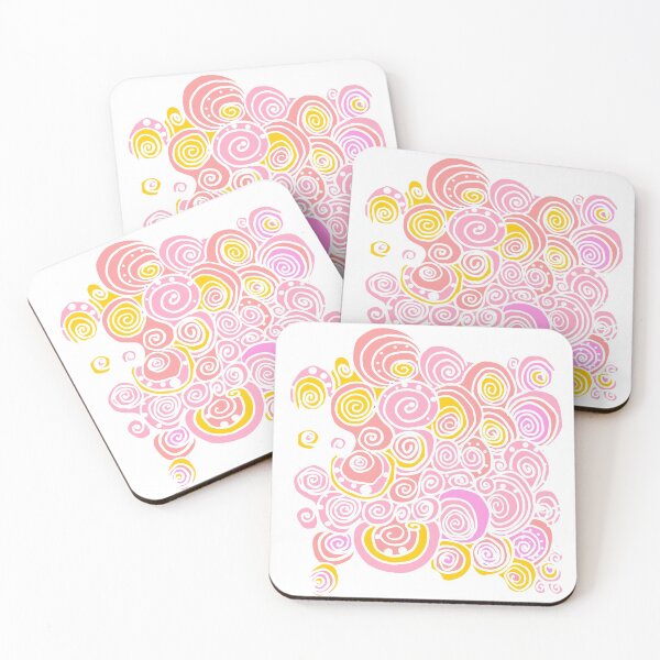 Item preview, Hand drawn spiral lines forming curls  designed and sold by Nata-V.