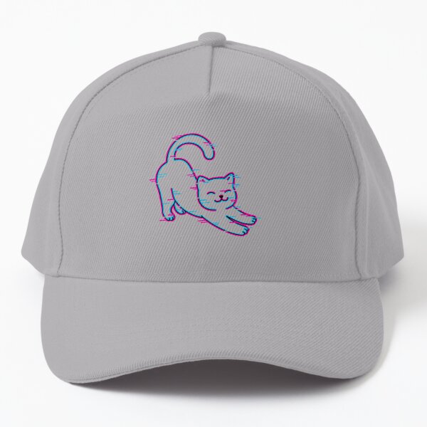 Glitch cat Baseball Cap