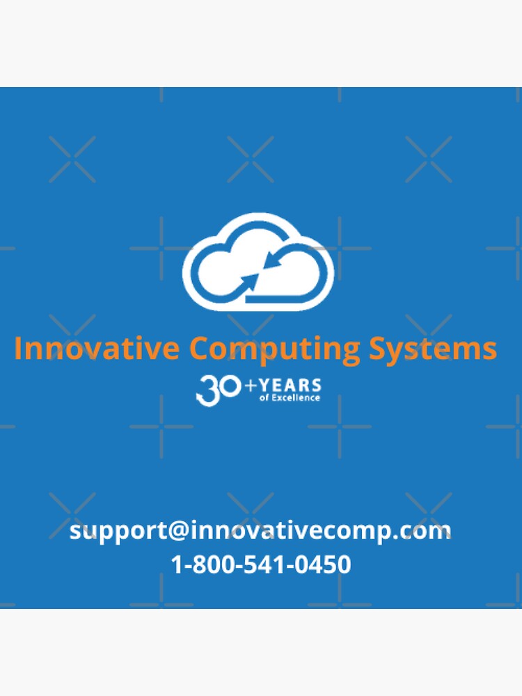 Innovative Computing Systems -- Orange and White on Blue by willpate