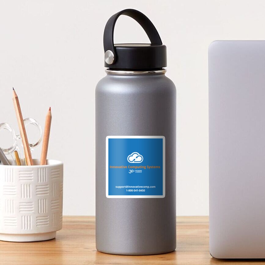 Innovative Computing Systems -- Orange and White on Blue Sticker