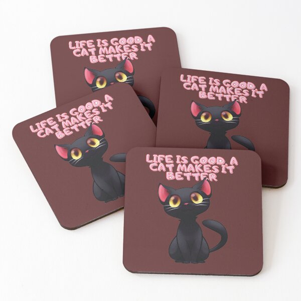 Item preview, life is good ,a cat makes it better designed and sold by Mikedog21.