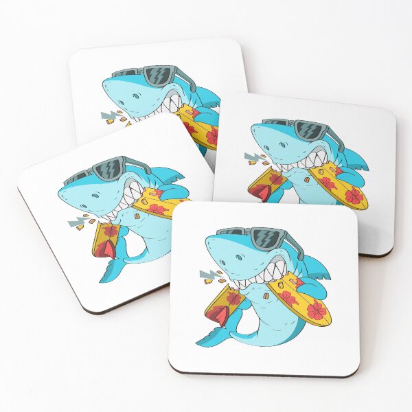 Item preview, Shark Break Surfboard Green designed and sold by artorno.