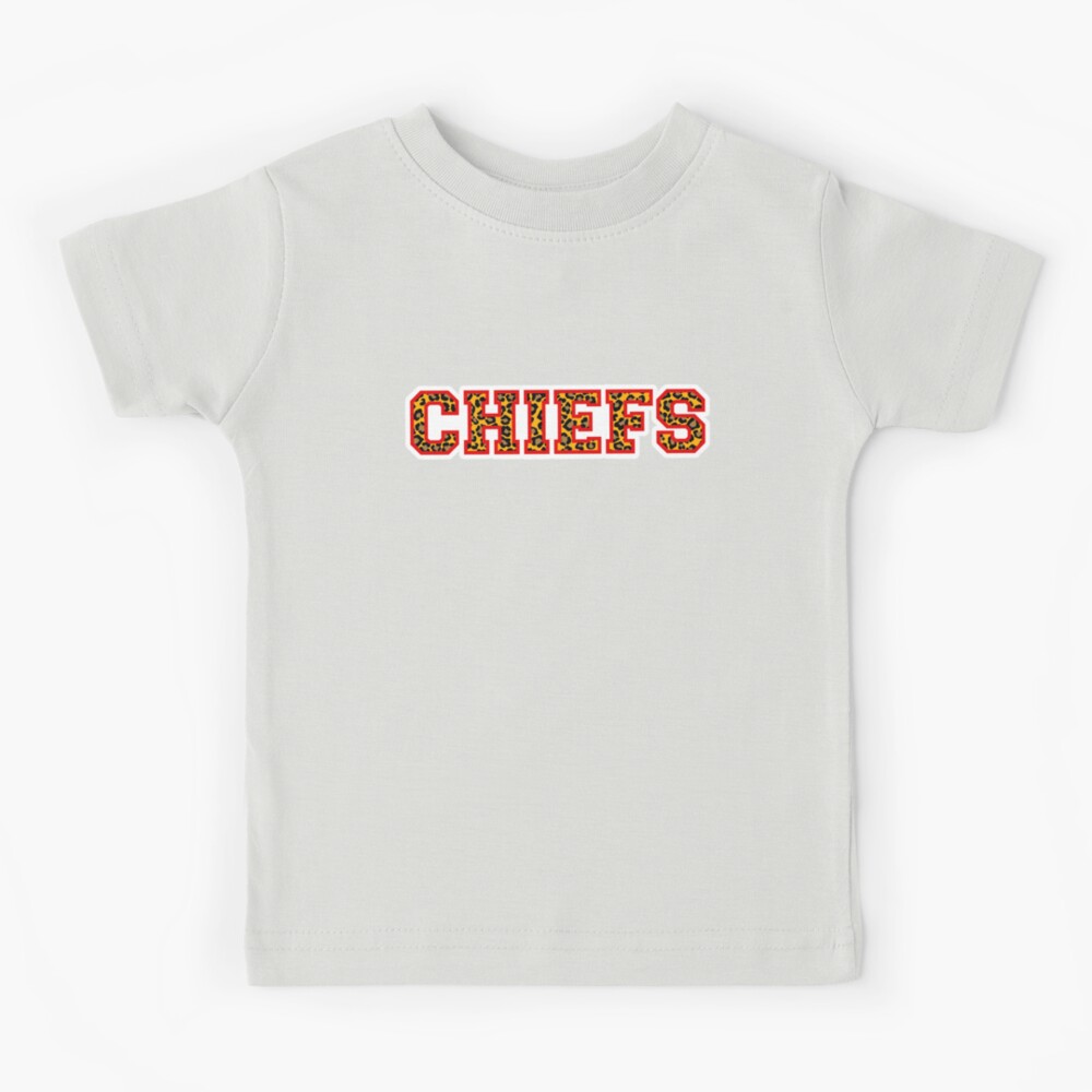 Kansas City Chiefs Leopard Print Kids T-Shirt for Sale by Dguzman04