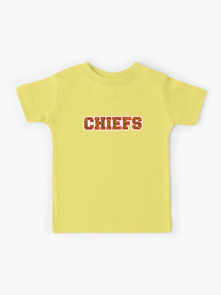 Kansas City Chiefs Leopard Print Kids T-Shirt for Sale by Dguzman04