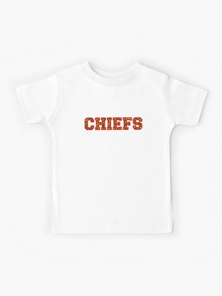 Kansas City Chiefs Leopard Print Kids T-Shirt for Sale by Dguzman04