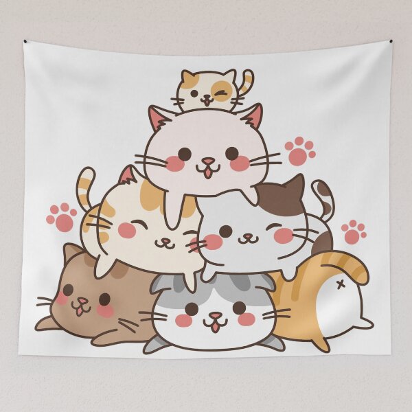 Artikelvorschau, meine Katzenfreunde / süße Katzengruppe entworfen und verkauft von RKWstudio.