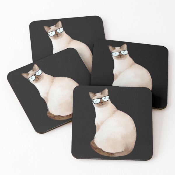 Item preview, Fluffy Nerd Cat designed and sold by artbyvicky.
