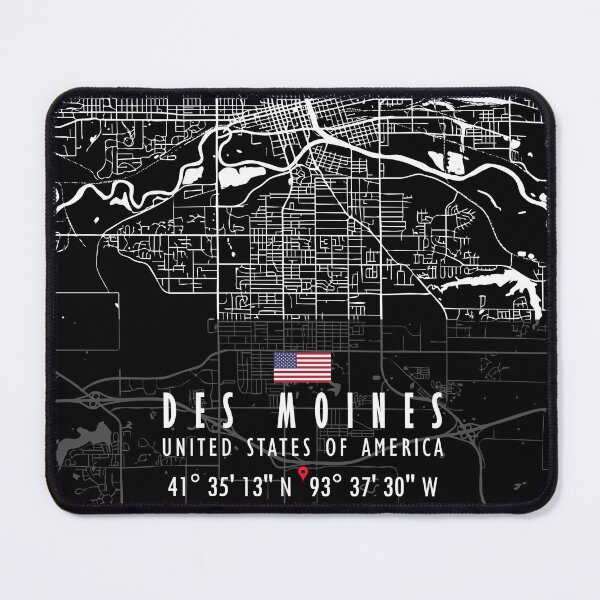 Item preview, DES MOINES MAP USA designed and sold by hatimelhag.