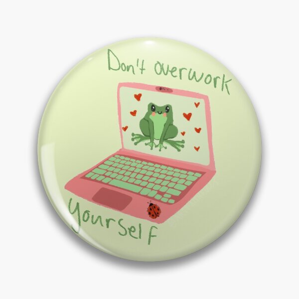 Item preview, Frog - don’t over work yourself! designed and sold by Artfaithfully-.