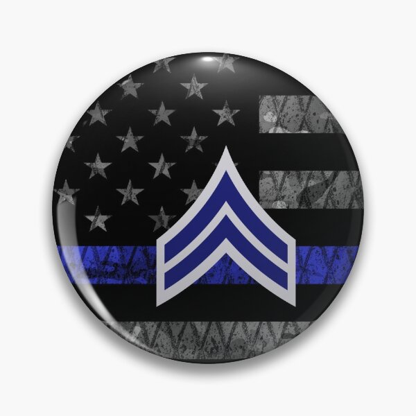 Item preview, Corporal Stripes Thin Blue Line Distressed Flag designed and sold by Jared Davies.