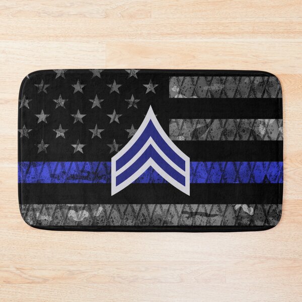 Item preview, Corporal Stripes Thin Blue Line Distressed Flag designed and sold by Jared Davies.