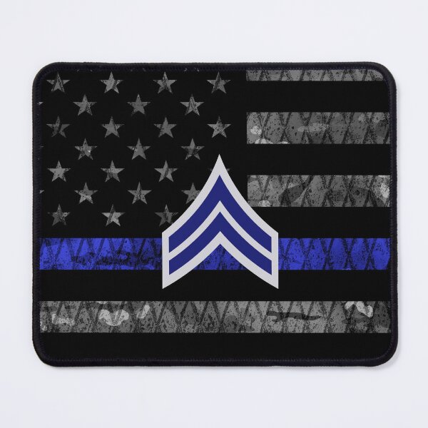 Item preview, Corporal Stripes Thin Blue Line Distressed Flag designed and sold by Jared Davies.