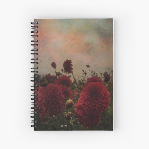 My kingdom for a red flower in the sunset Spiral Notebook