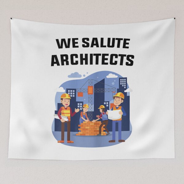 Item preview, Worker's Day - We Salute Architects - Builders - Contractor  designed and sold by GerdaShop.