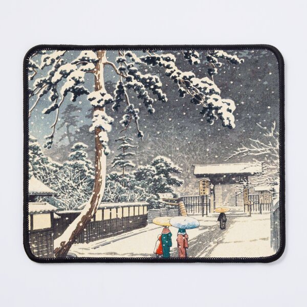 Item preview, Templo Honmon-ji en Ikegami por Kawase Hasui designed and sold by ArtExpression.