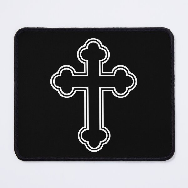 Item preview, Serbian Orthodox Cross Symbol designed and sold by signsandsymbols.