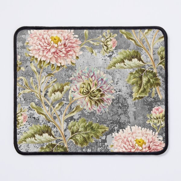 Item preview, Shabby chic grey with Classic pink floral. designed and sold by Point-Of-DD.