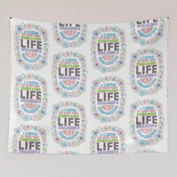 Item preview, LIFE (John 10:10) designed and sold by lyrics-and-such.