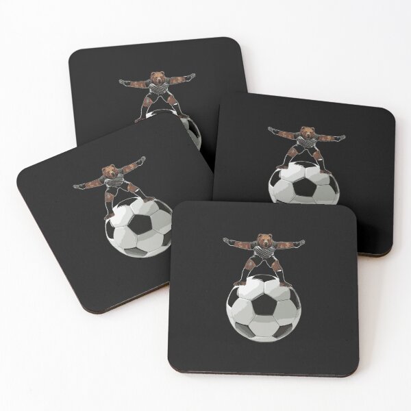 Item preview, Bear Goalie On Soccer Ball By Behrbones designed and sold by dissolvablec.