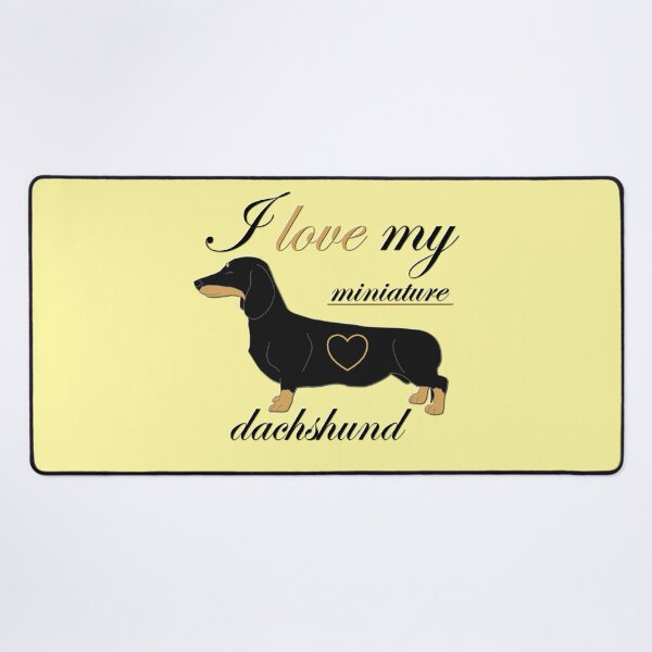 Item preview, Copy of Copy of I love my miniature dachshund text with the dog and heart designed and sold by CiniArt.