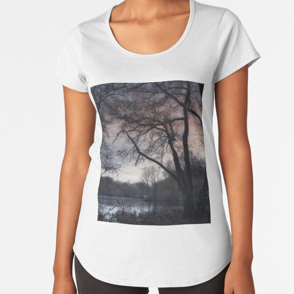 Not a sound to be heard, not a soul in sight Premium Scoop T-Shirt