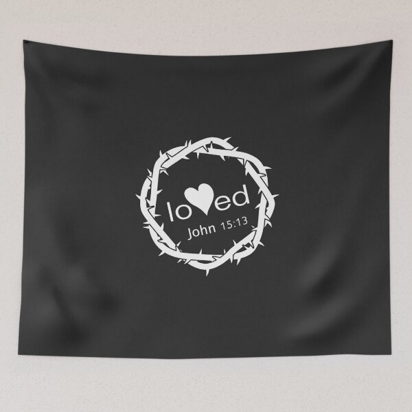 Item preview, Christian Design - Loved - John 15:13 designed and sold by simplydesignart.