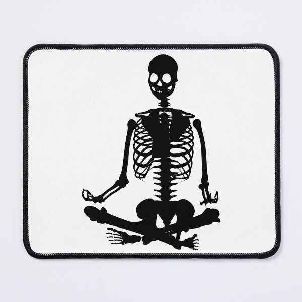 Item preview, Meditating skeleton designed and sold by stickmeok.