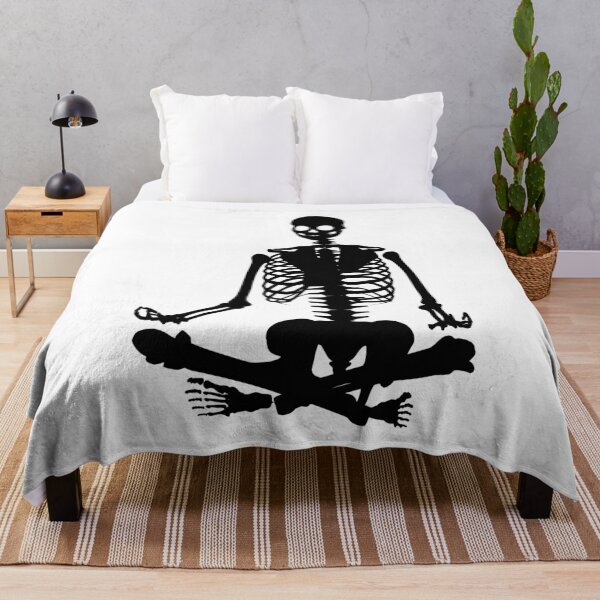 Item preview, Meditating skeleton designed and sold by stickmeok.