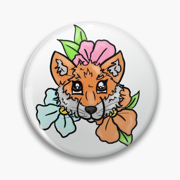 Item preview, Flower Fox designed and sold by BioLushGraphics.