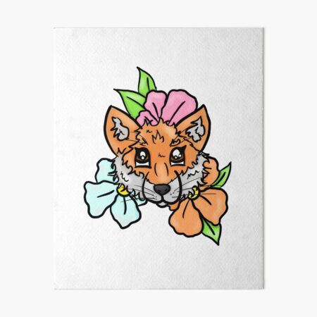 Item preview, Flower Fox designed and sold by BioLushGraphics.
