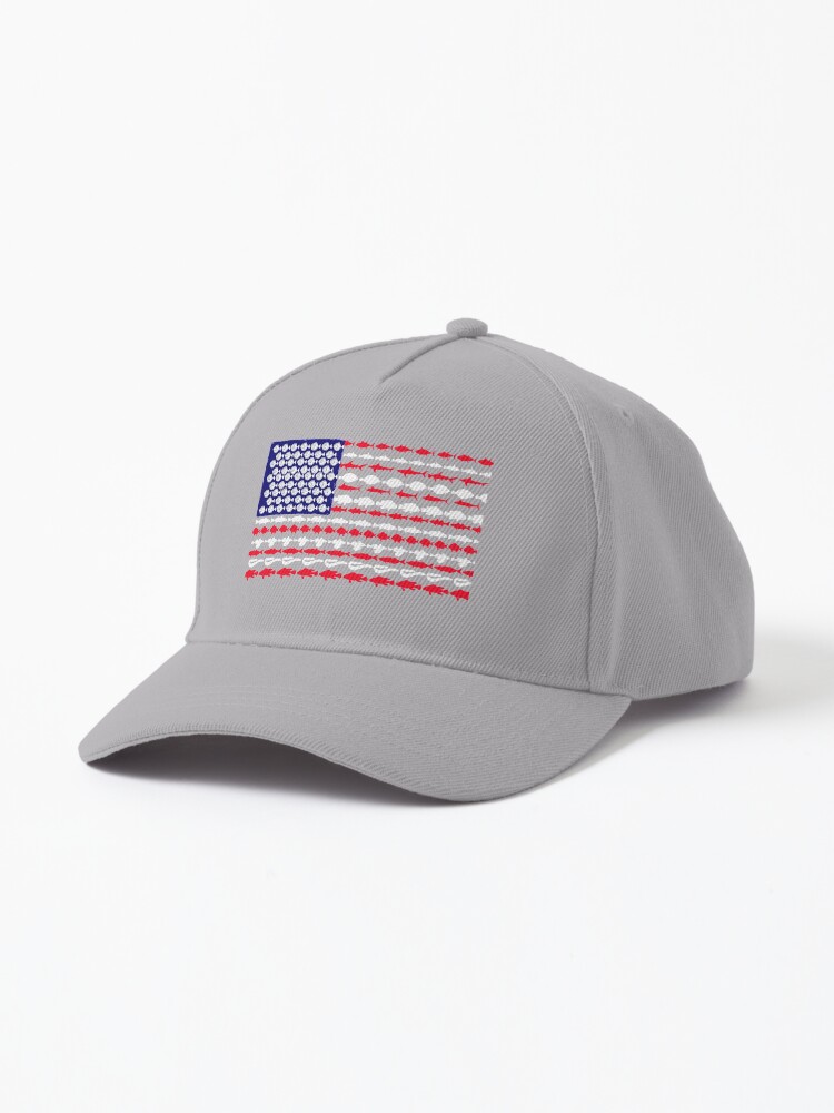 United States of America Fish Flag | Cap