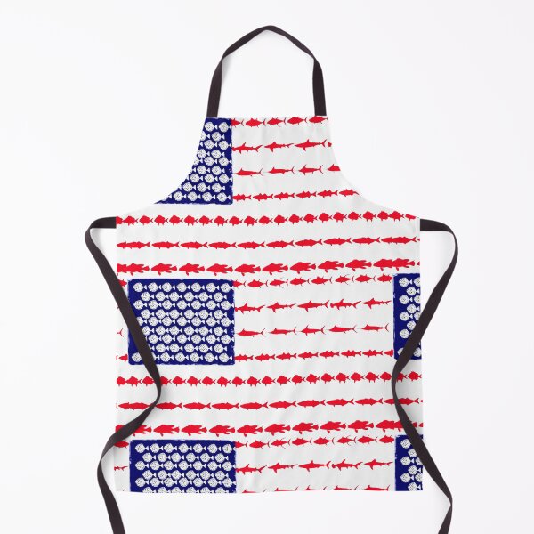 Item preview, United States of America Fish Flag designed and sold by hookink.