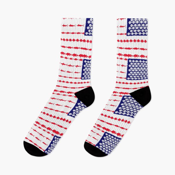 Item preview, United States of America Fish Flag designed and sold by hookink.