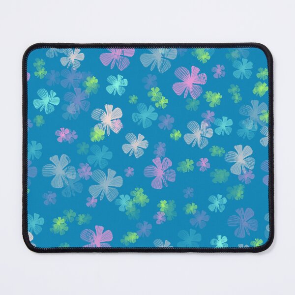 Item preview, Vintage Spring Theme Colorful Floral Flower Pedals Pattern on Indigo Blue designed and sold by wenjunior.