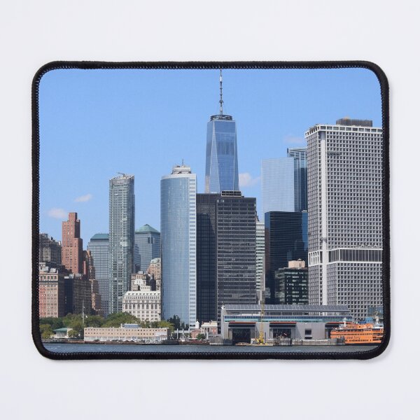 Item preview, NYC New York Business Center City Skyline High Buildings Harbor Boat designed and sold by wenjunior.