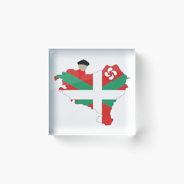 Item preview, Basque country map and symbols designed and sold by Euskadaz.