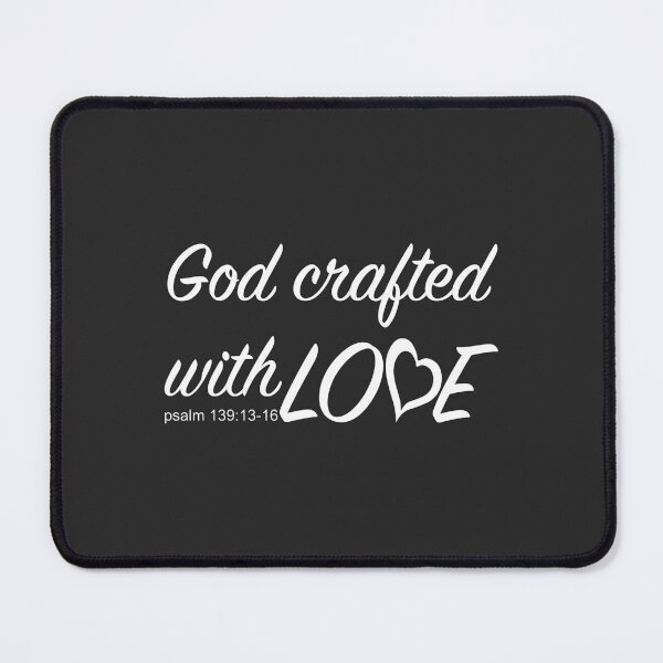 Item preview, Christian Design - God Crafted with Love - Psalm 139 designed and sold by simplydesignart.