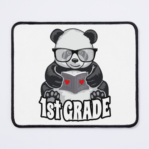 Item preview, 1st Grade Back To School Panda Book Reader Teacher Heart designed and sold by GrandeDuc.