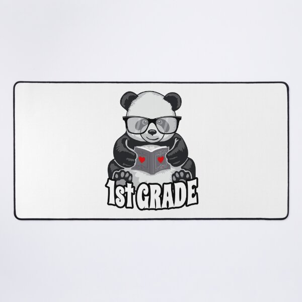 Item preview, 1st Grade Back To School Panda Book Reader Teacher Heart designed and sold by GrandeDuc.