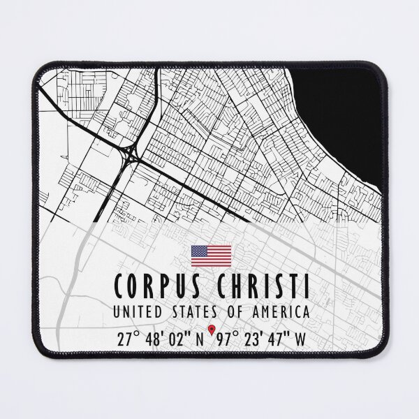 Item preview, CORPUS CHRISTI MAP USA designed and sold by hatimelhag.