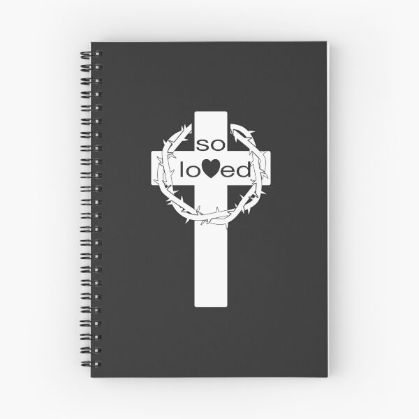 Item preview, Christian Design - So Loved - with Cross and Crown of Thorns designed and sold by simplydesignart.