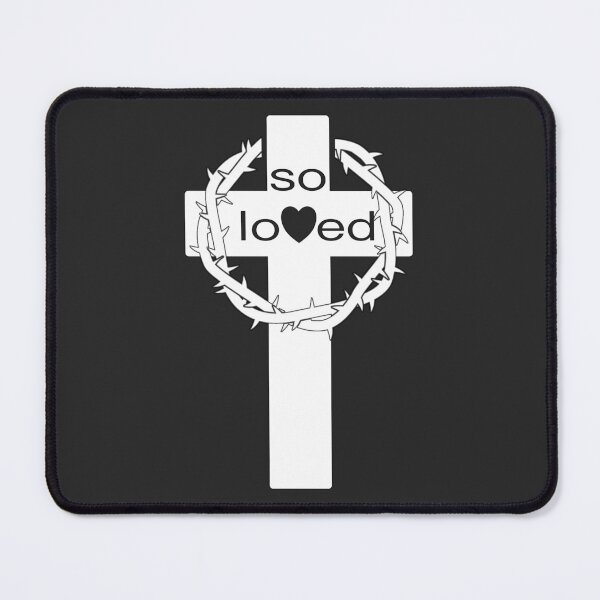 Item preview, Christian Design - So Loved - with Cross and Crown of Thorns designed and sold by simplydesignart.