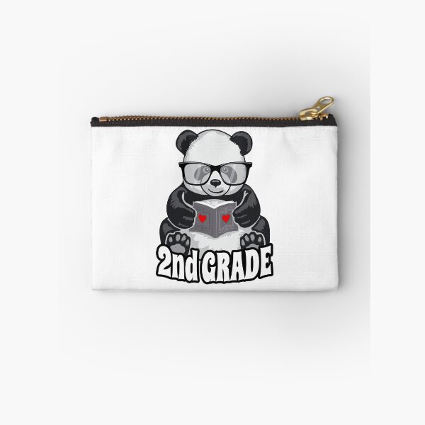 Item preview, 2nd Grade Back To School Panda Book Reader Teacher Heart designed and sold by GrandeDuc.