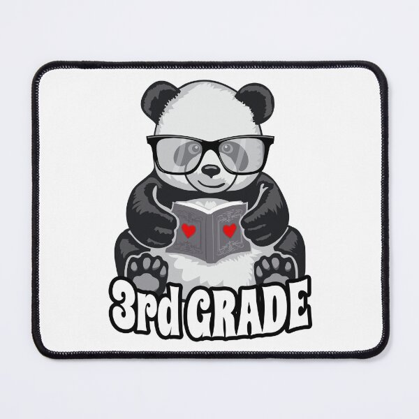 Item preview, 3rd Grade Back To School Panda Book Reader Teacher Heart designed and sold by GrandeDuc.