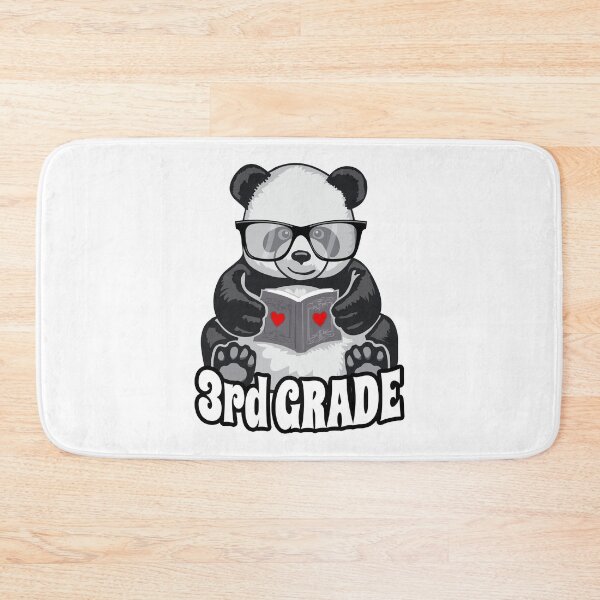 Item preview, 3rd Grade Back To School Panda Book Reader Teacher Heart designed and sold by GrandeDuc.