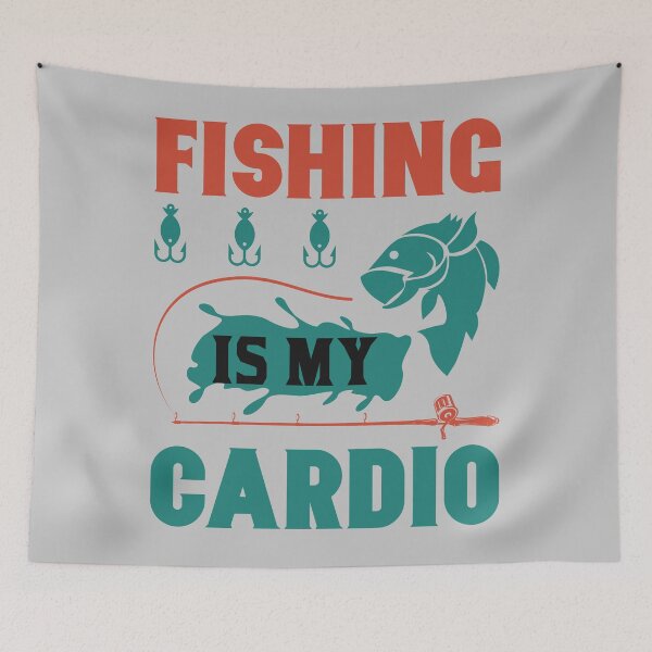 Item preview, Fishing Is my Cardio designed and sold by mostanesta.