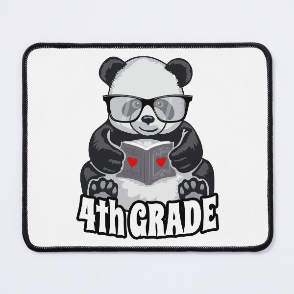 Item preview, 4th Grade Back To School Panda Book Reader Teacher Heart designed and sold by GrandeDuc.