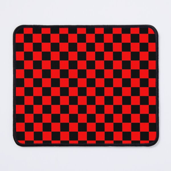 Item preview, Patrón de tablero de ajedrez a cuadros negro rojo abstracto designed and sold by wenjunior.