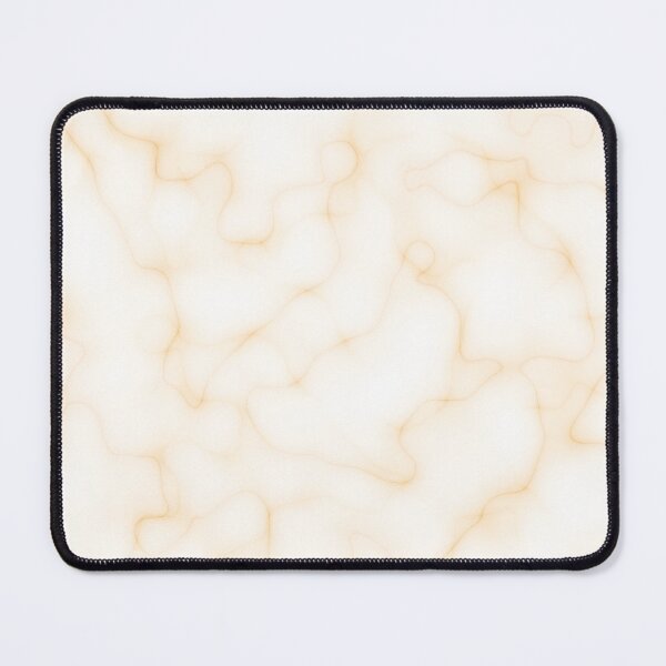 Classic Minimal Abstract Beige White Yellow Marble Texture Mouse Pad