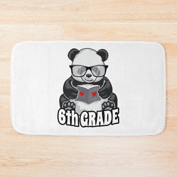 Item preview, 6th Grade Back To School Panda Book Reader Teacher Heart designed and sold by GrandeDuc.